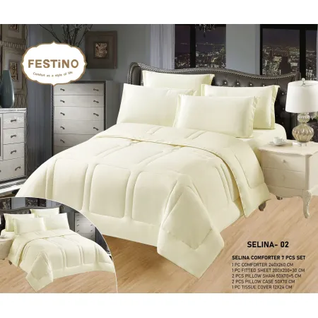 Milanobedlinen Comforter Selina 7pcs Set